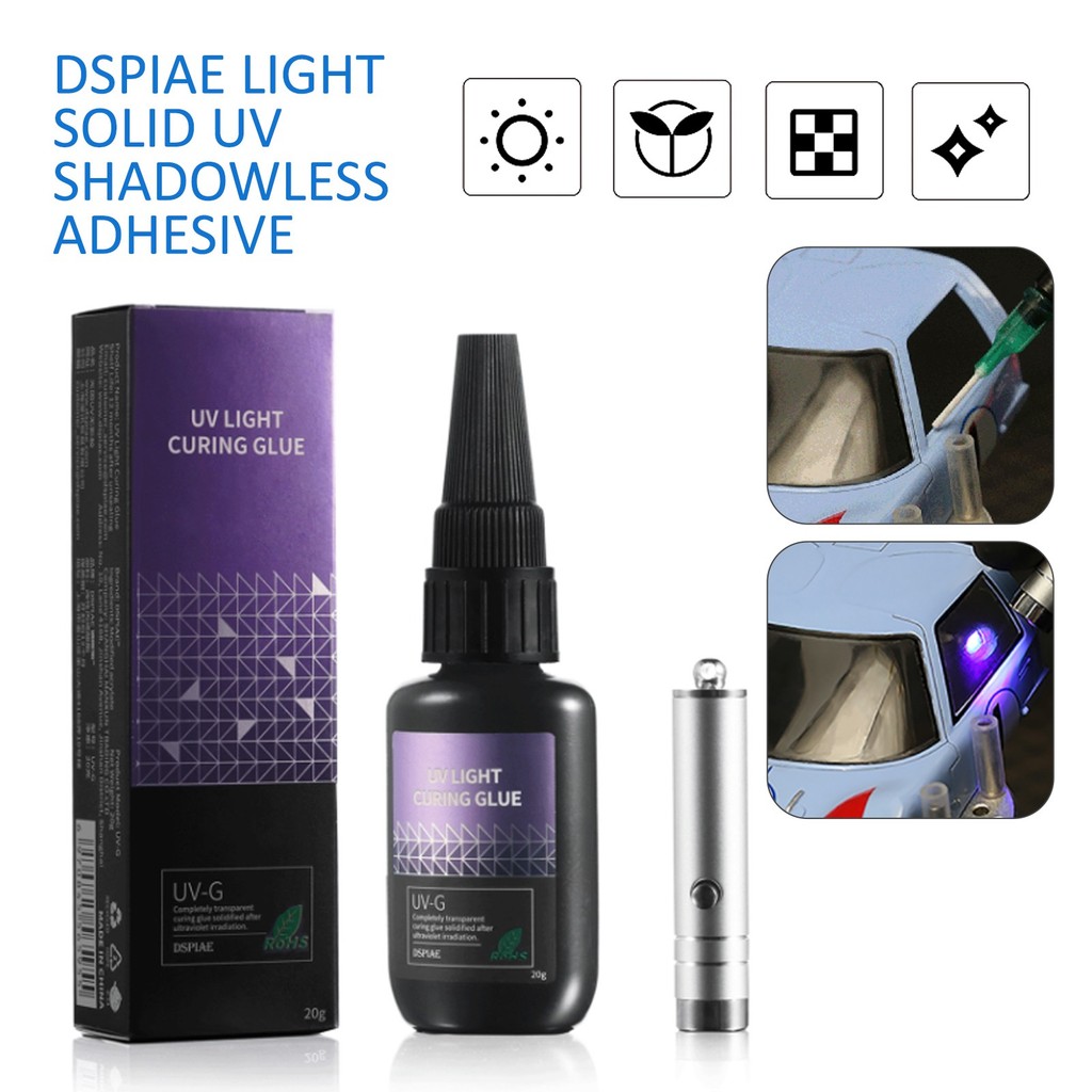 Metallic Spray Paint - DSPIAE UV-Lichthärtender, klarer Kleber für Gundam