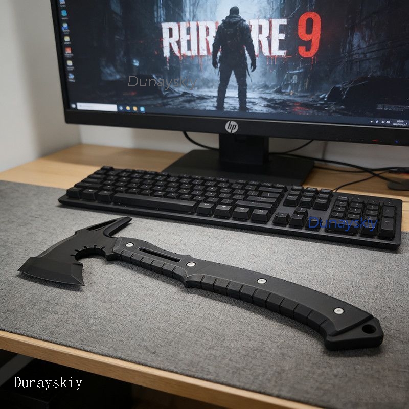 Re9 REQ Leon Cosplay Evil Requ – Cosplay Prop Axe Bewertung und Preis