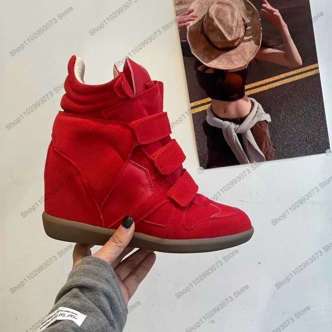 Damen-Sneaker mit verstecktem  – Velcro Hook Loop Bewertung und Preis
